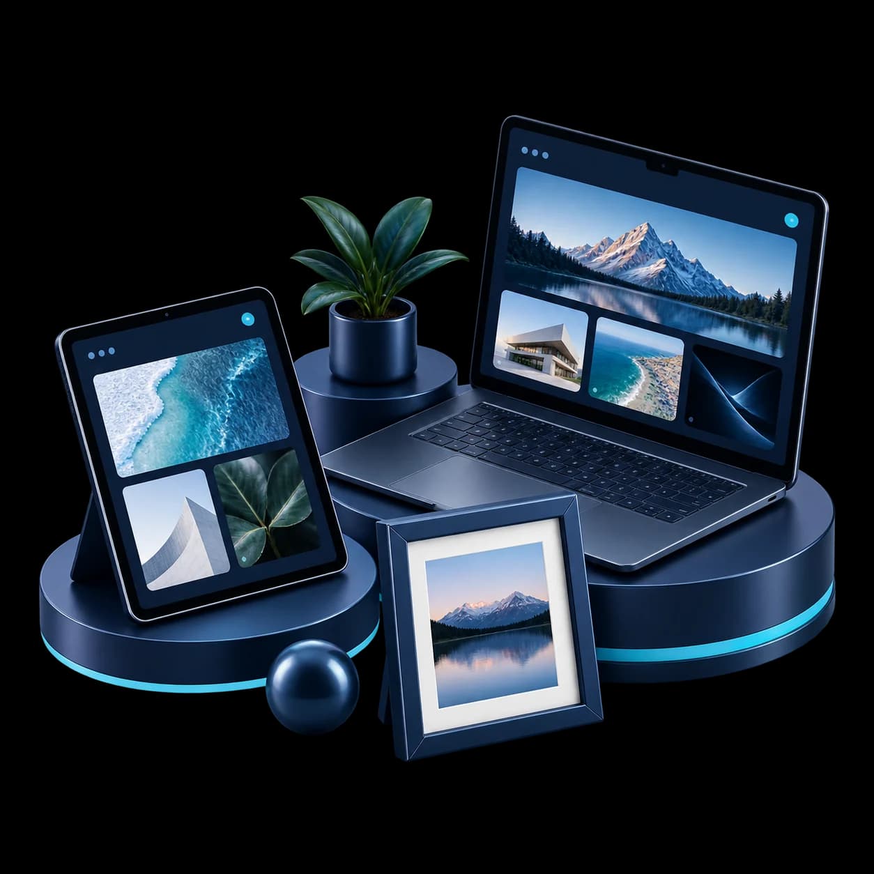 Illustration of portfolio & personal websites